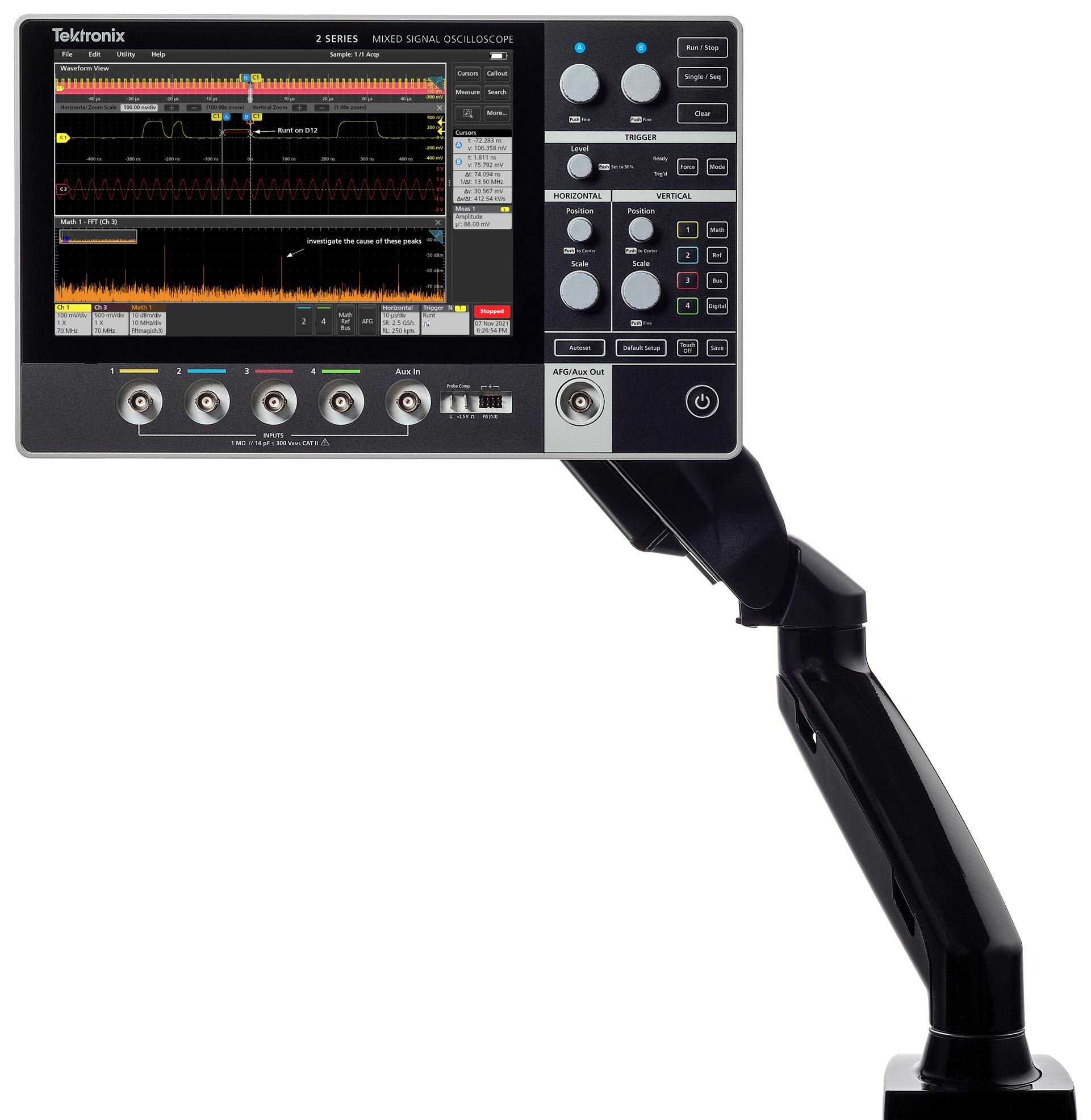 MSO22 2 BW 200 Tektronix Oscilloscope MSO MDO Série MSO 2 2 canaux