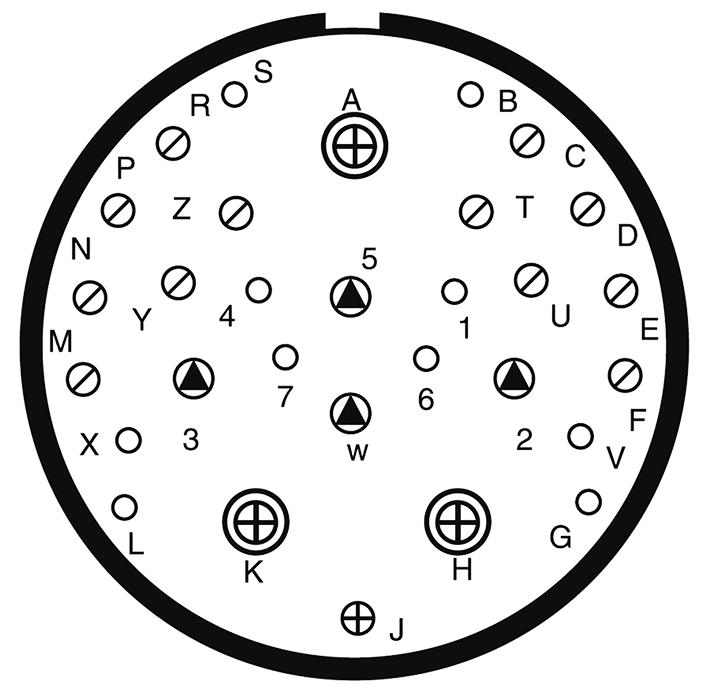 D38999/20MJ20PN-LC Amphenol Aerospace, Connecteur circulaire, MIL-DTL ...