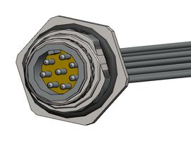 Farnell - NORCOMP MPM12A08I06AR03. Câbles assemblés pour capteurs